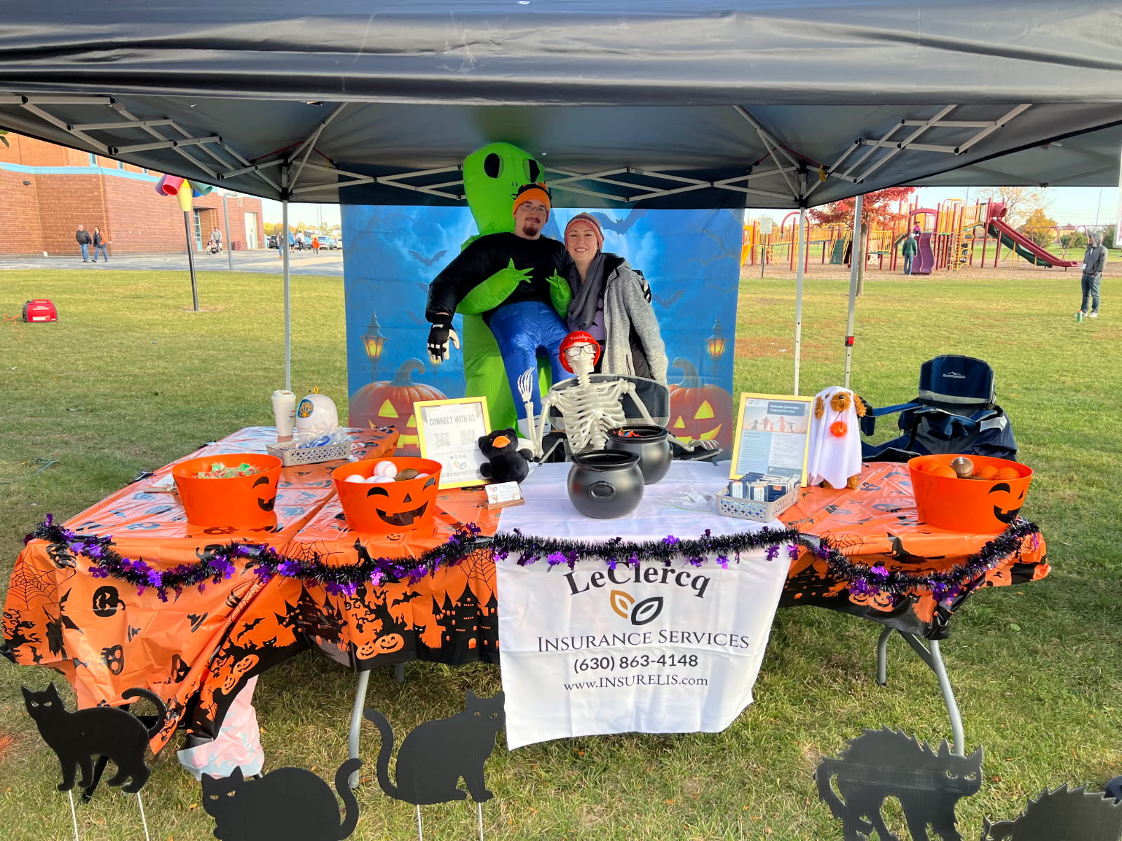 Booth at the Fraidy Cat 5K